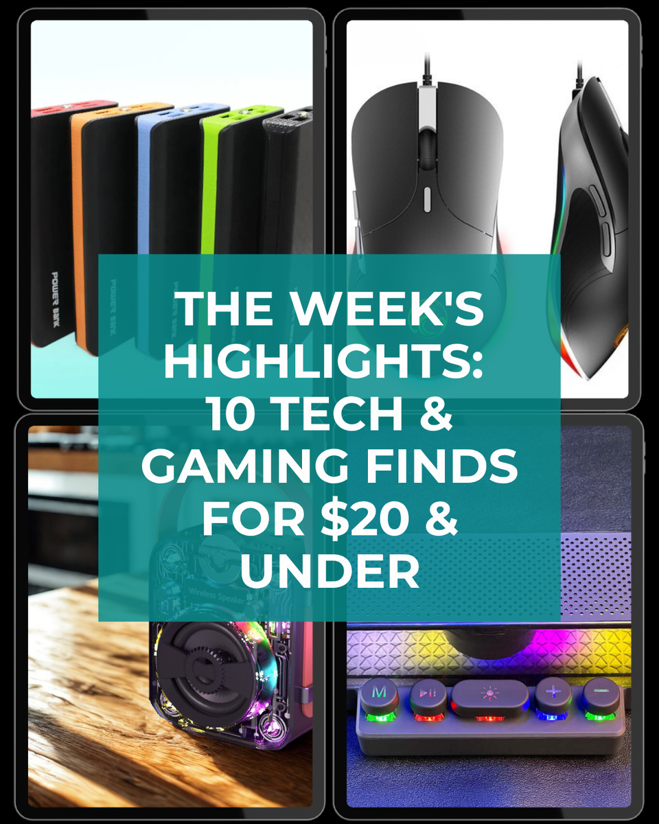 10 Tech & Gaming Finds for $20 and Under