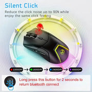 HXSJ 2.4G Wireless Mute Game Mouse with 4000DPI