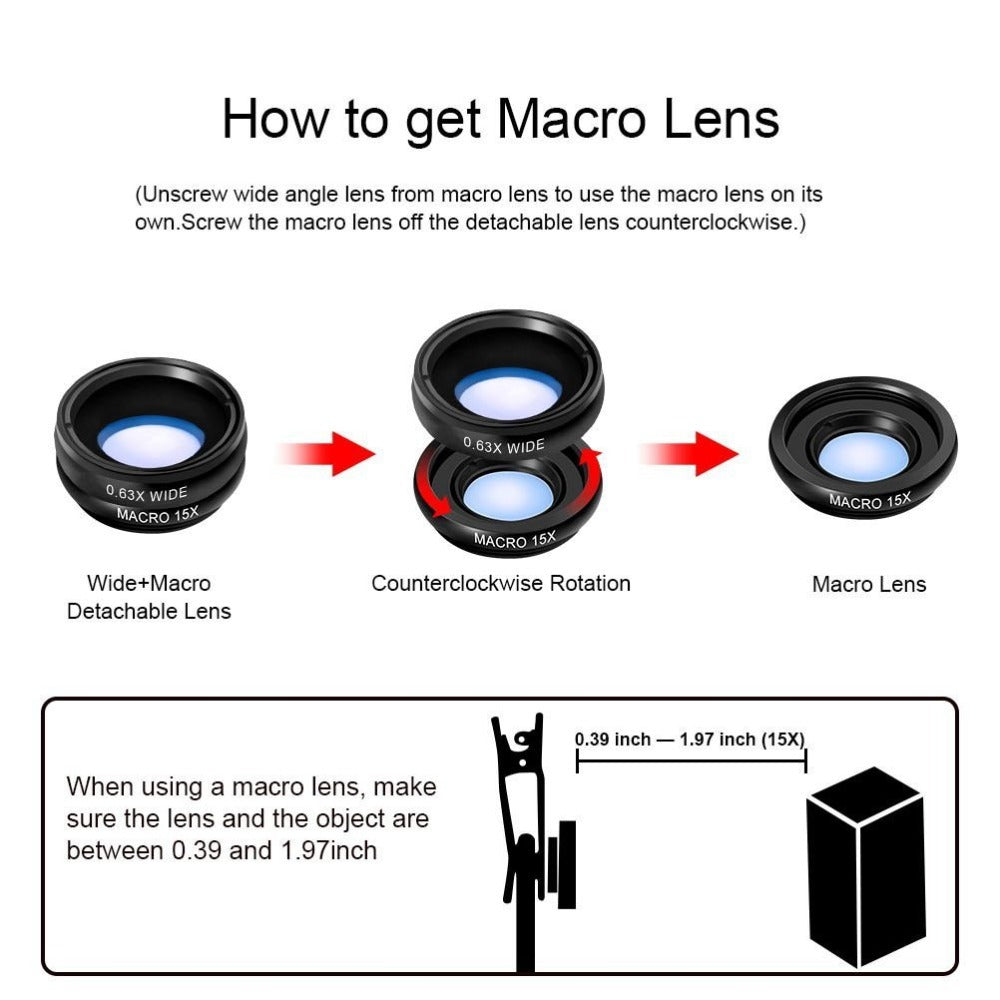 Mobile Phone External High-definition Lens Kit