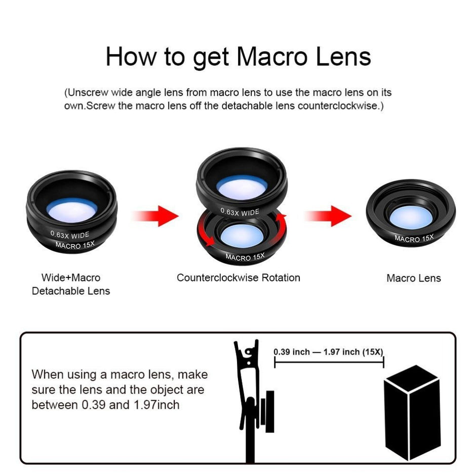 Mobile Phone External High-definition Lens Kit