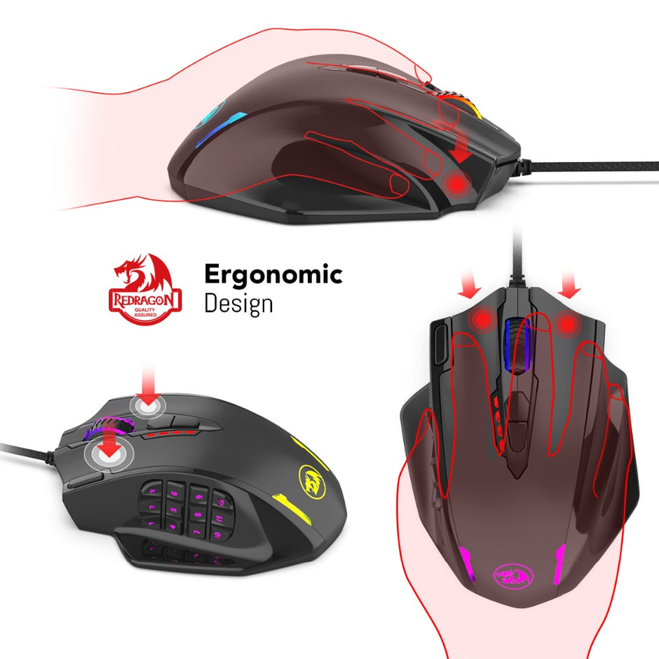 Redragon M908 Gaming Mouse with Macro Buttons