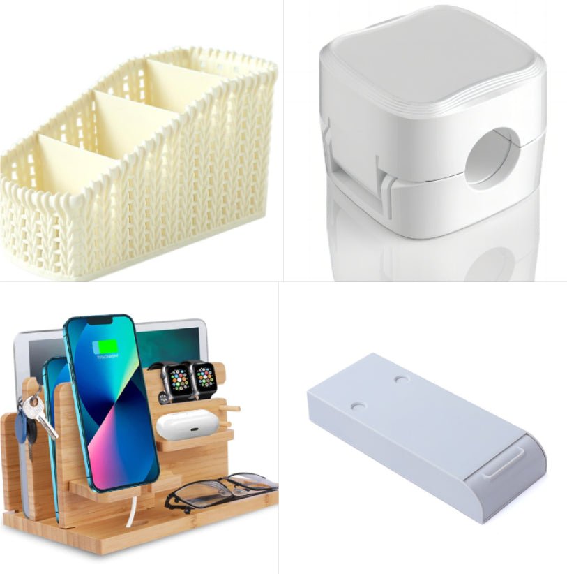 Magnetic Cable Clip Under Desk | Desk Cable Organizer & Cord Holder | Alotta Fun Electronic