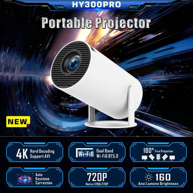 Portable HY300 Pro Projector