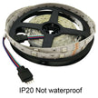 LED Strip Light on a spool, showcasing flexible installation and vibrant colours, IP20 rated, not waterproof.