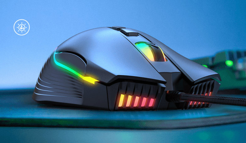 Gaming gaming mouse seven-speed DPI adjustable RGB light