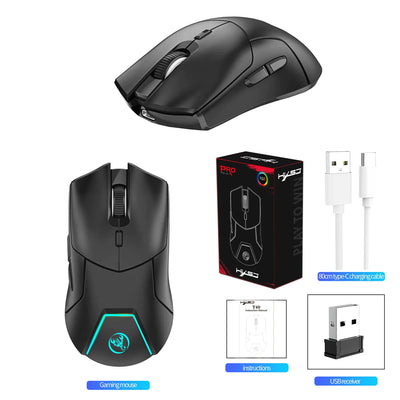 HXSJ 2.4G Wireless Mute Game Mouse with 4000DPI