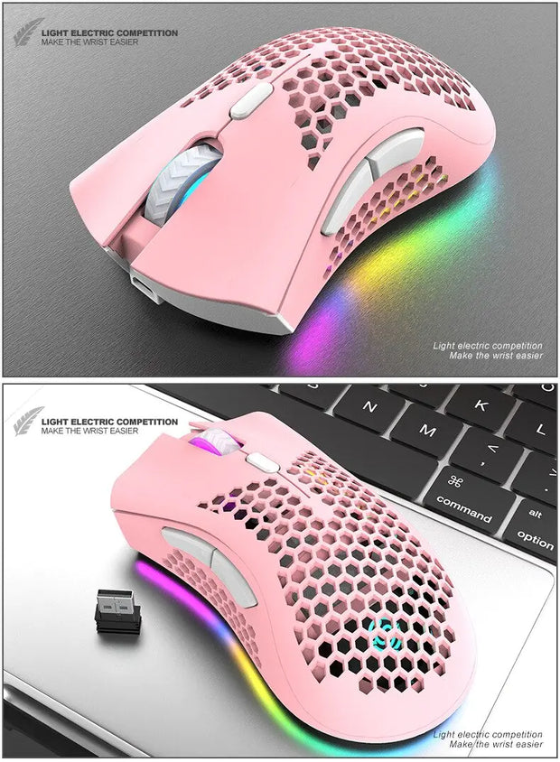 BM600 Rechargeable Wireless RGB Gaming Mouse for PC