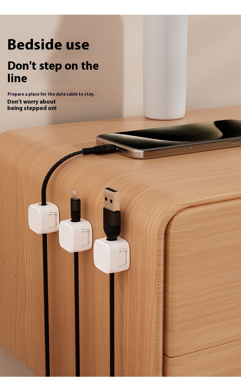 Magnetic Cable Clip Under Desk | Desk Cable Organizer & Cord Holder | Alotta Fun Electronic