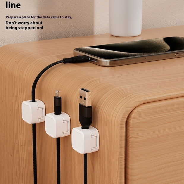 Magnetic Cable Clip Under Desk | Desk Cable Organizer & Cord Holder | Alotta Fun Electronic