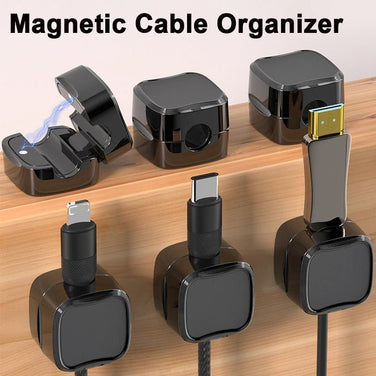 Magnetic Cable Clip Under Desk | Desk Cable Organizer & Cord Holder | Alotta Fun Electronic