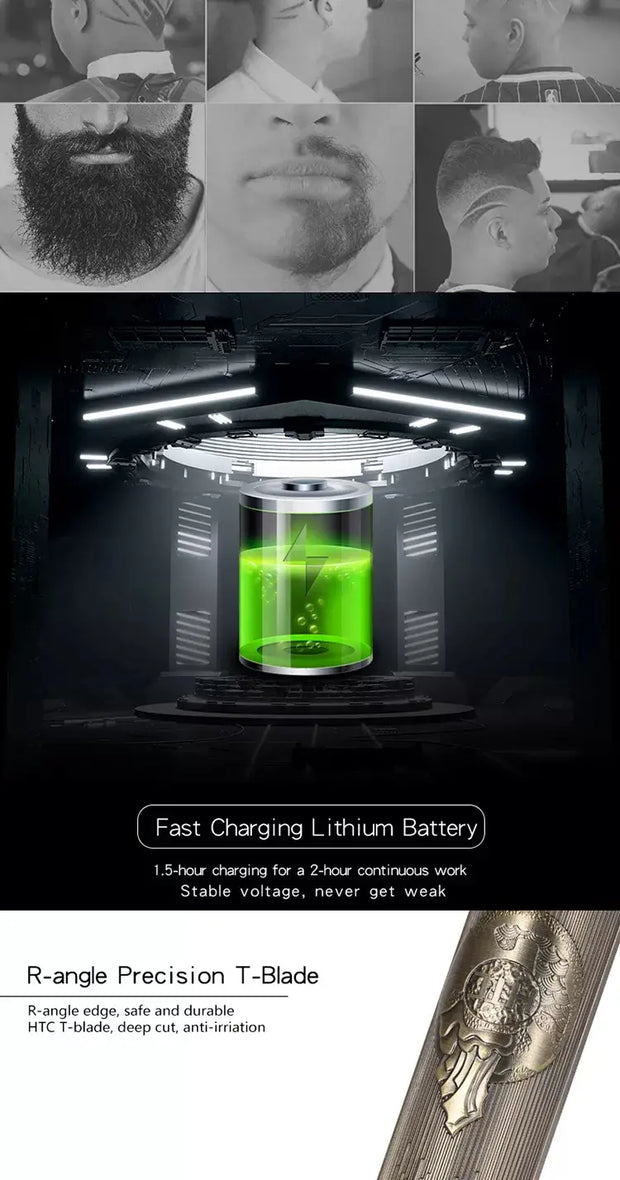 Professional USB Rechargeable Electric Hair Trimmer