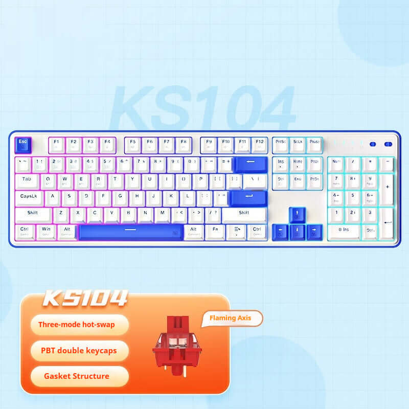 Redragon Three-modeRedragon Three-Mode Mechanical Keyboard | Wireless RGB Gaming Keyboard | Alotta Fun Electronicl Mechanical Keyboard