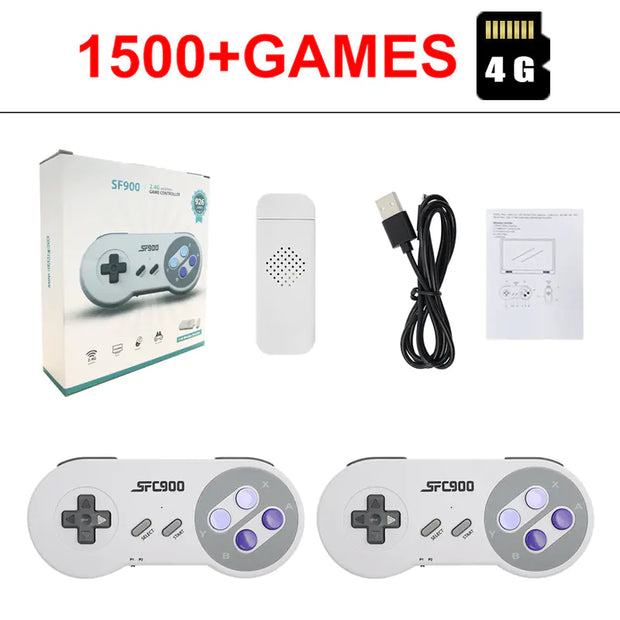 SF900 16-Bit TV Game Console with 1500+ Games