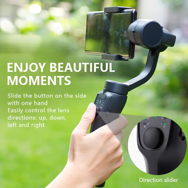 "Smart 3-Axis Stabilizer Tripod for Mobile Video"