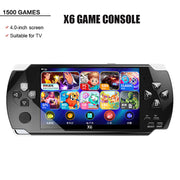X6 Handheld Portable Game Console with 1500 Games