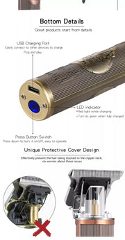 Professional USB Rechargeable Electric Hair Trimmer