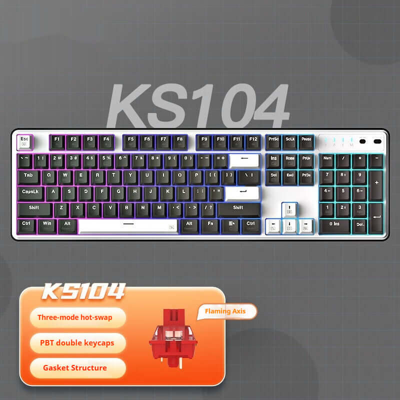 Redragon Three-modeRedragon Three-Mode Mechanical Keyboard | Wireless RGB Gaming Keyboard | Alotta Fun Electronicl Mechanical Keyboard
