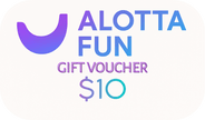 Online Store Gift Vouchers worth $10 from ALOTTA FUN, perfect for gifting and flexible use.