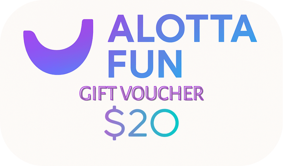 Image of a $20 Alotta Fun Gift Voucher, perfect for gifting and enjoying fun experiences.