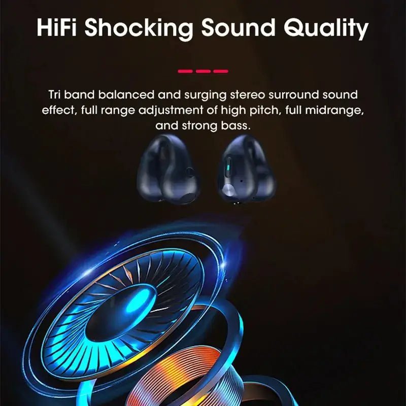 Ambie Sound TWS Ear Bone Conduction Bluetooth Earbuds showcasing HiFi sound quality and innovative design for audio freedom.