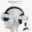 Ammonium Bicarbonate VR Headset showing adjustable head circumference for comfort and stability.