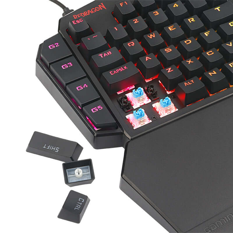 Redragon K585 One-Hand Mechanical Keyboard | RGB Gaming Keypad with Macro Keys | Alotta Fun Electronic
