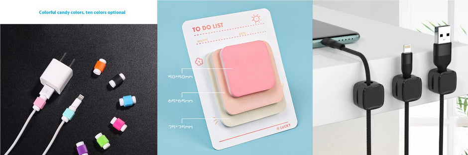 Magnetic Cable Clip Under Desk | Desk Cable Organizer & Cord Holder | Alotta Fun Electronic