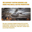 OLGO Oversized Gaming Mouse Pad with custom designs for small batch production featuring a tank and battlefield scene.