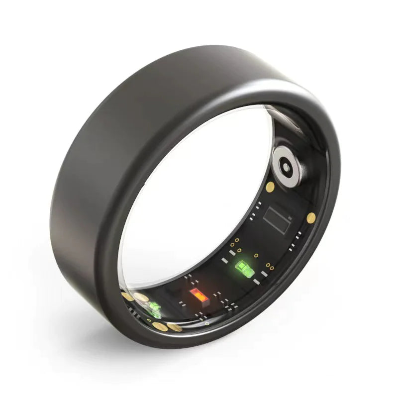 EmpowerMe Health Ring close-up view showcasing its sleek design and advanced health monitoring features.
