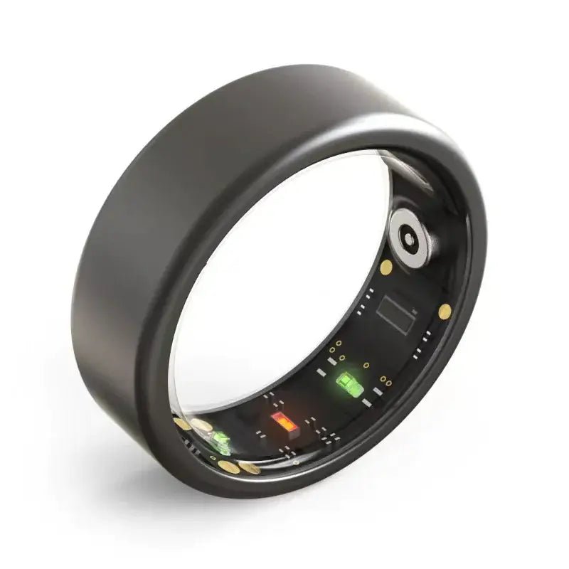 EmpowerMe Health Ring close-up view showcasing its sleek design and advanced health monitoring features.