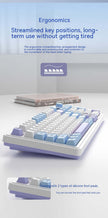 Wireless Bluetooth Mute Keyboard featuring ergonomic key positions for comfortable long-term use.