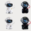 Dreamy Starry Night Light cute astronaut galaxy projectors in black and white, perfect for room decor and ambiance.