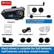 Helmet Bluetooth Headset components including Y10 host, microphone, and charging cable for clear communication.
