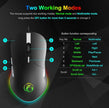IMICE X6 Wired RGB Gaming Mouse showing two working modes and button functions.