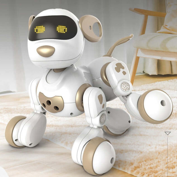 Intelligent Remote Control Robot Dog, a cute and interactive toy for emotional and intellectual development.