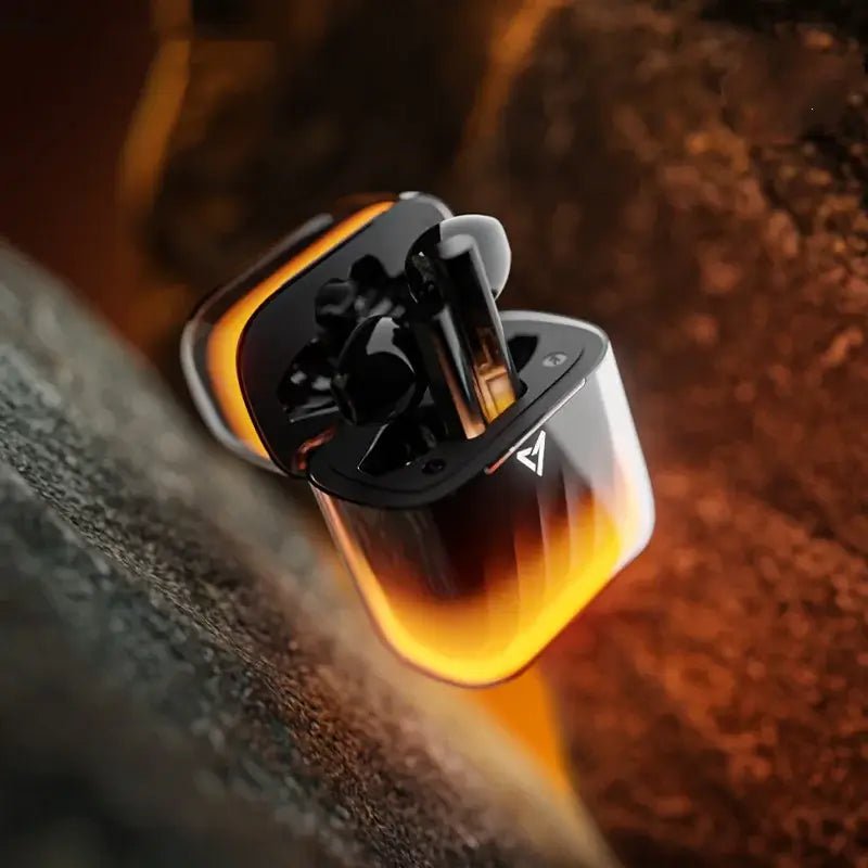 Luminous Gaming Earbuds with sleek design and vibrant lighting features, perfect for immersive audio experiences.