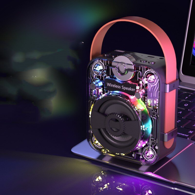 Mech Bluetooth Speaker Creative Saibo compact wireless speaker with LED lights and futuristic design