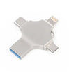Metal Mobile Phone U-Disk with multiple connectors for versatile, portable storage solutions.