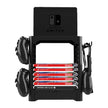Multi-Function Storage Rack for Switch and Games displaying Nintendo Switch and game cartridges.
