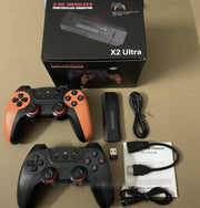 X2 Ultra Retro Game Stick 4K, Plug and Play Video Gaming Console with 128G memory card/40000+Games, HDMI Output for TV with 2.4G Wireless Controller, Retro Arcade Emulators for Kids Adults