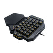 One-handed Mechanical Keyboard for Gaming with backlit keys for professional gaming and streamlined setup.