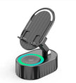 Pocket-Sized Phone Stand featuring Bluetooth audio and ambient light for enhanced mobile experience.