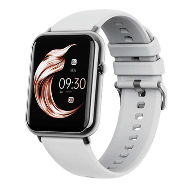 Q19 PRO Smart Watch in sleek white design with large TFT display and touch controls.