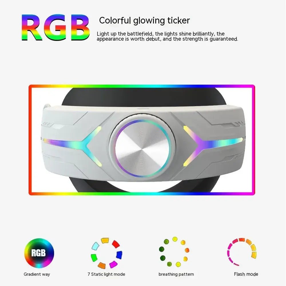 RGB Colorful glowing ticker with vibrant lights and multiple modes for immersive visual experience.