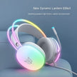 RGB Gaming Headset with dynamic lantern effect showcasing vibrant gradient lighting.