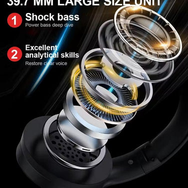 Siindoo JH919 Wireless Bluetooth Headphones large size unit with shock bass and excellent analytical skills.