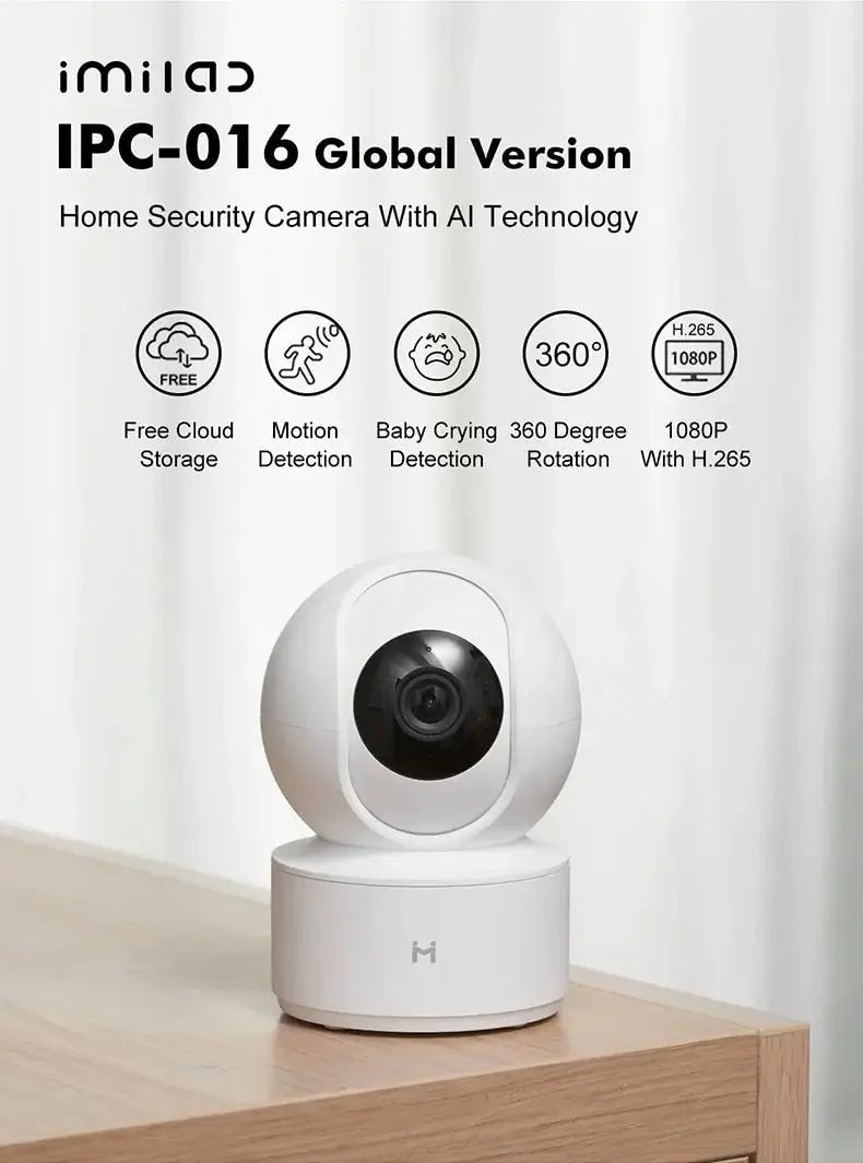 Smart Home Eye Guard - High-definition surveillance camera with AI technology and 360-degree rotation