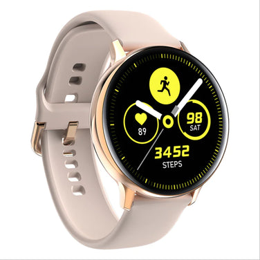 Smart Watch S30 - Tech and Fitness Companion showing step count and heart rate monitoring features.