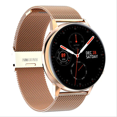 Smart Watch S30 - Tech and Fitness Companion with sleek design, mesh band, and advanced fitness tracking features.