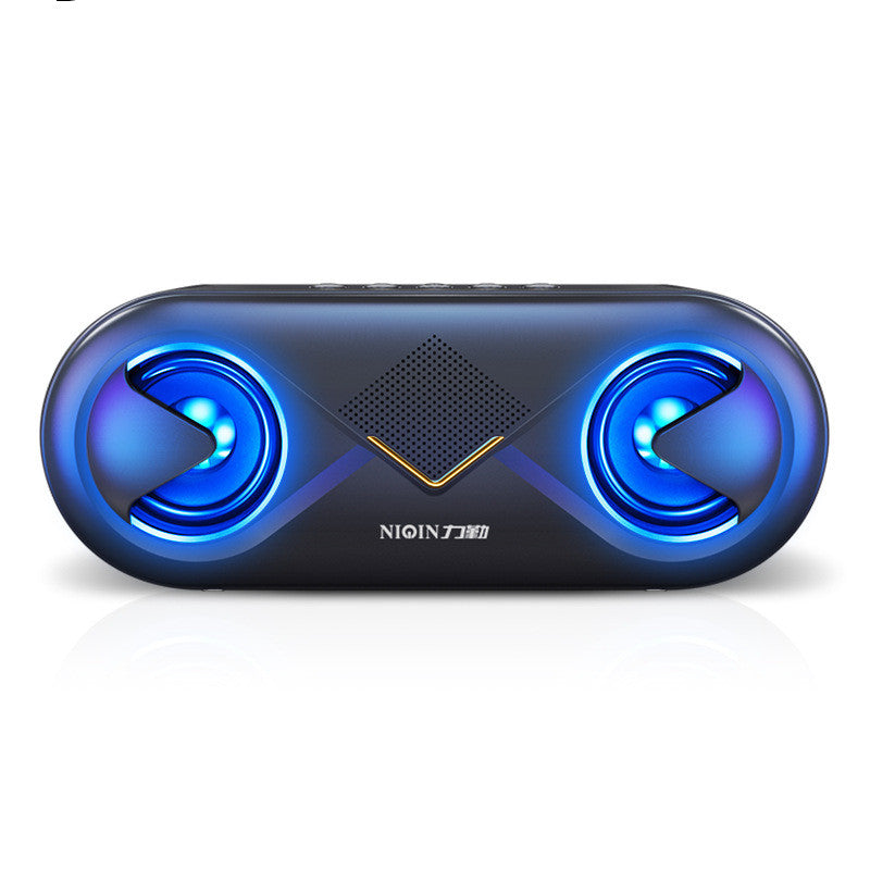 Sonic Boom Bluetooth Speaker with vibrant LED lights and dual speakers for powerful sound and strong bass.